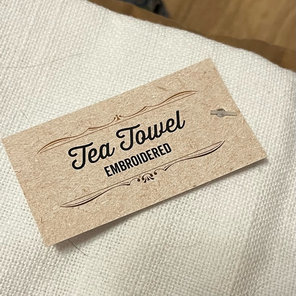 Embroidered Tea Towel - Picture 2 of 2